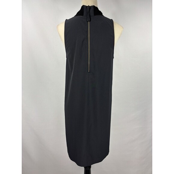 Athleta Initiative Sleeveless Dress Black Small High Neck Exposed Zipper - Picture 4 of 11